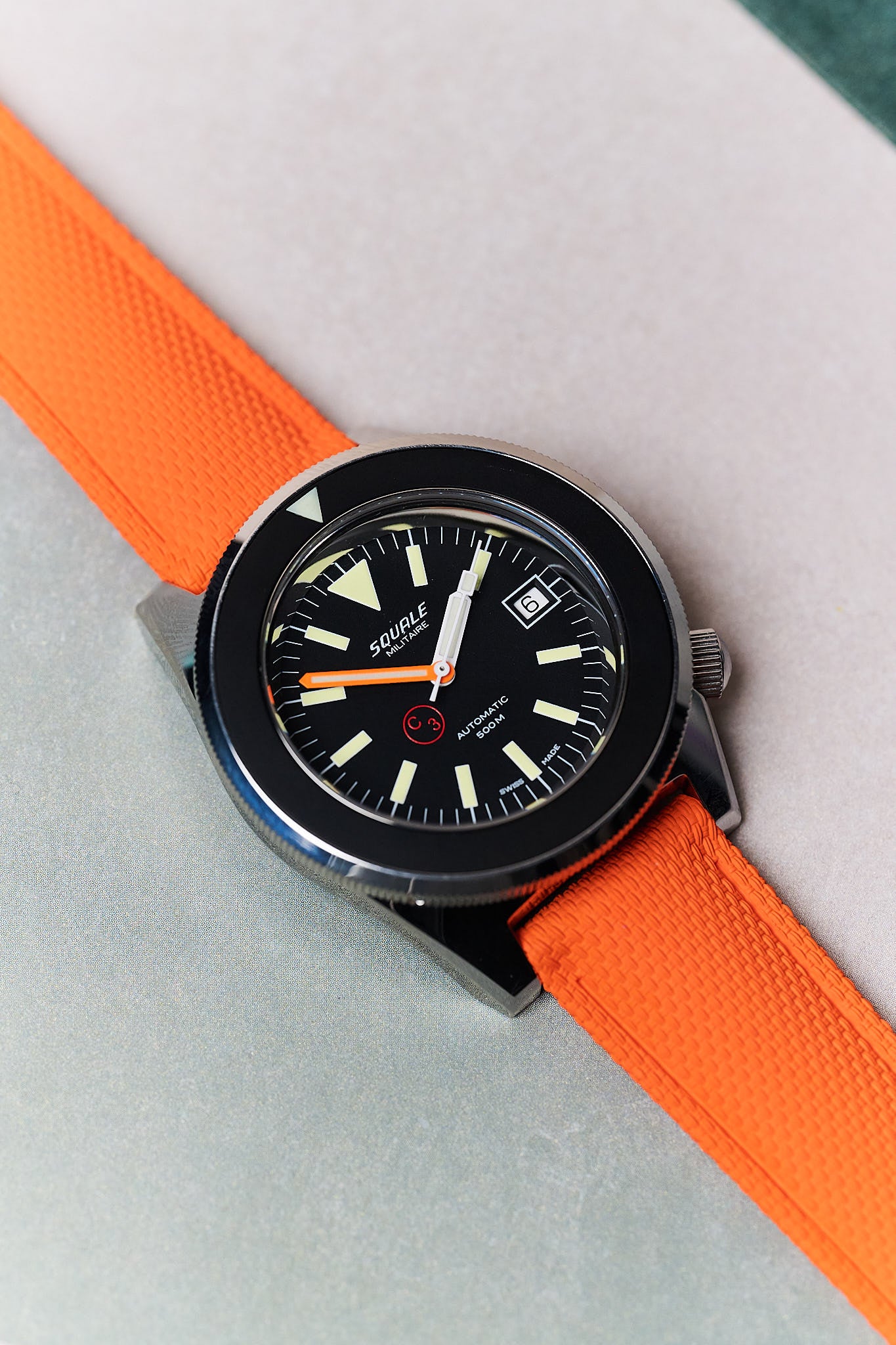AquaFlex Rubber Classic Strap - Orange - The Strap Tailor