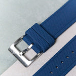 AquaFlex Rubber Classic Strap - Navy Blue - The Strap Tailor