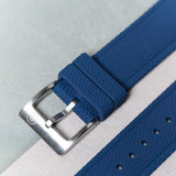 AquaFlex Rubber Classic Strap - Navy Blue - The Strap Tailor
