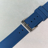 AquaFlex Rubber Classic Strap - Navy Blue - The Strap Tailor