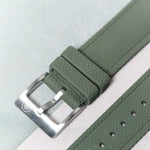 AquaFlex Rubber Classic Strap - Green - The Strap Tailor