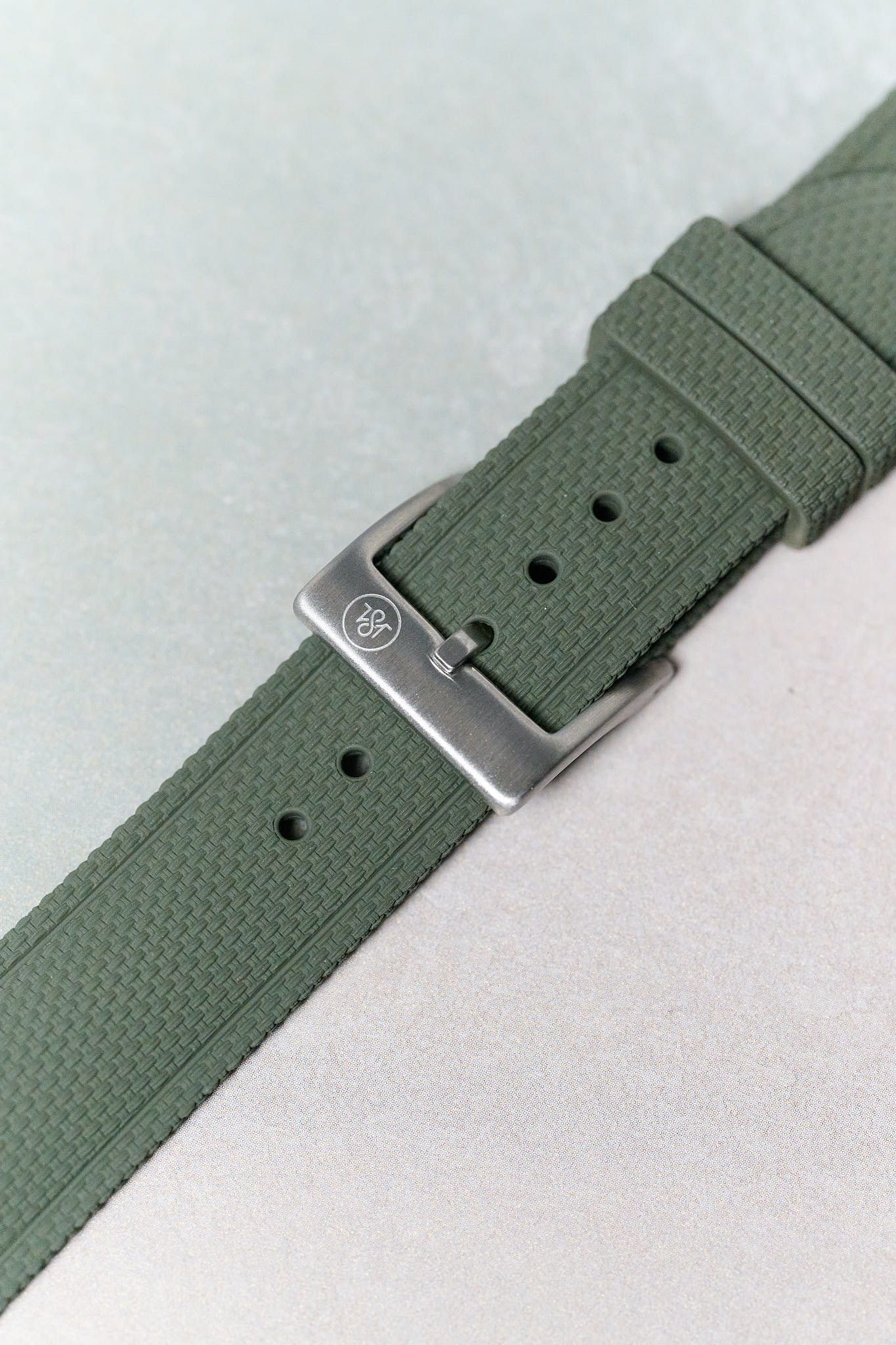 AquaFlex Rubber Classic Strap - Green - The Strap Tailor