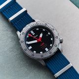 Premium Ribbed Fabric Watch Strap - Ocean Blue