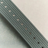 Premium Ribbed Fabric Watch Strap - Smoke Grey