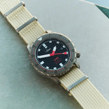 Premium Ribbed Fabric Watch Strap - Cream