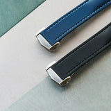 Stitched AquaFlex Rubber Deployant Strap - Black