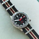 Premium Ribbed Fabric Watch Strap - Black, Khaki & Burgundy