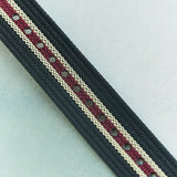 Premium Ribbed Fabric Watch Strap - Black, Khaki & Burgundy