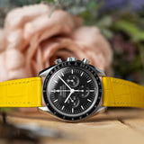 Embossed Crocodile Watch Strap - Sunflower Yellow