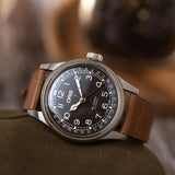 Embossed Crocodile Watch Strap - Taupe
