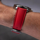 AquaFlex Rubber Deployant Strap - Red
