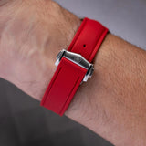AquaFlex Rubber Deployant Strap - Red
