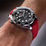 AquaFlex Rubber Deployant Strap - Red