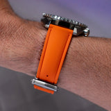AquaFlex Rubber Deployant Strap - Orange