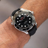 AquaFlex Rubber Deployant Strap - Black