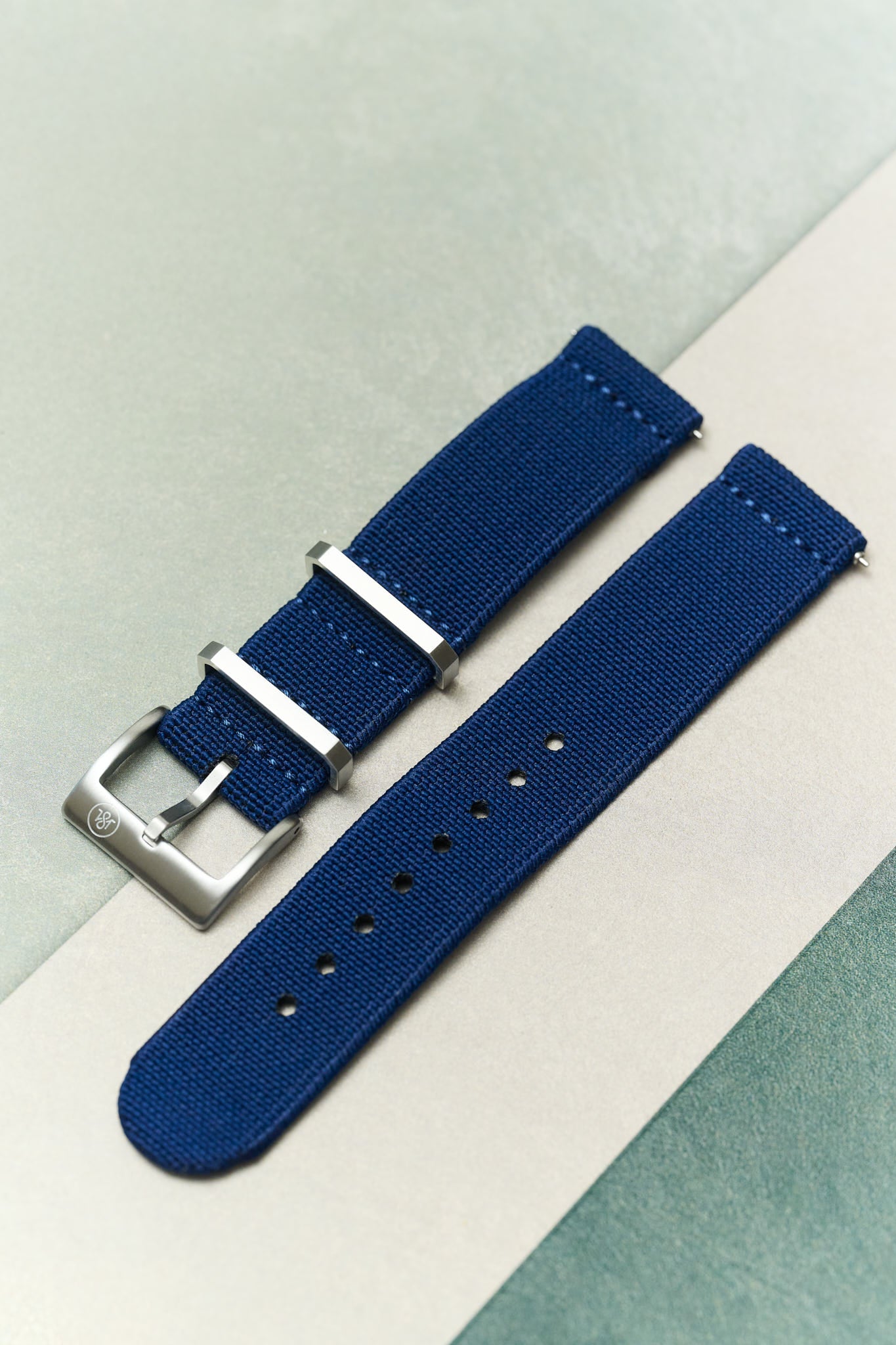 FieldFlex - Two Piece Nylon Strap, Navy Blue - The Strap Tailor