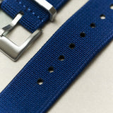 FieldFlex - Two Piece Nylon Strap, Navy Blue - The Strap Tailor