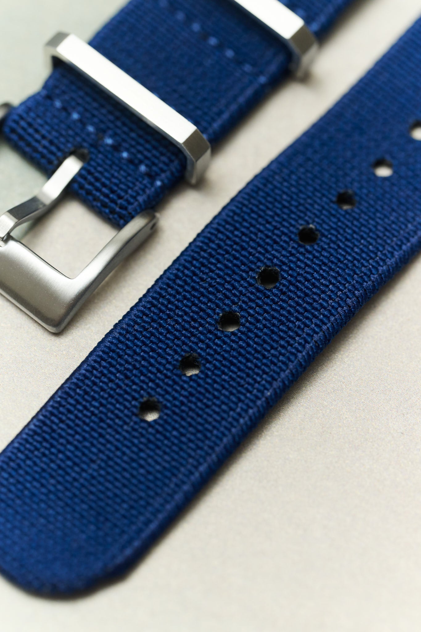 FieldFlex - Two Piece Nylon Strap, Navy Blue - The Strap Tailor