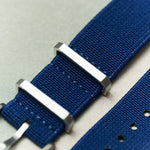 FieldFlex - Two Piece Nylon Strap, Navy Blue - The Strap Tailor