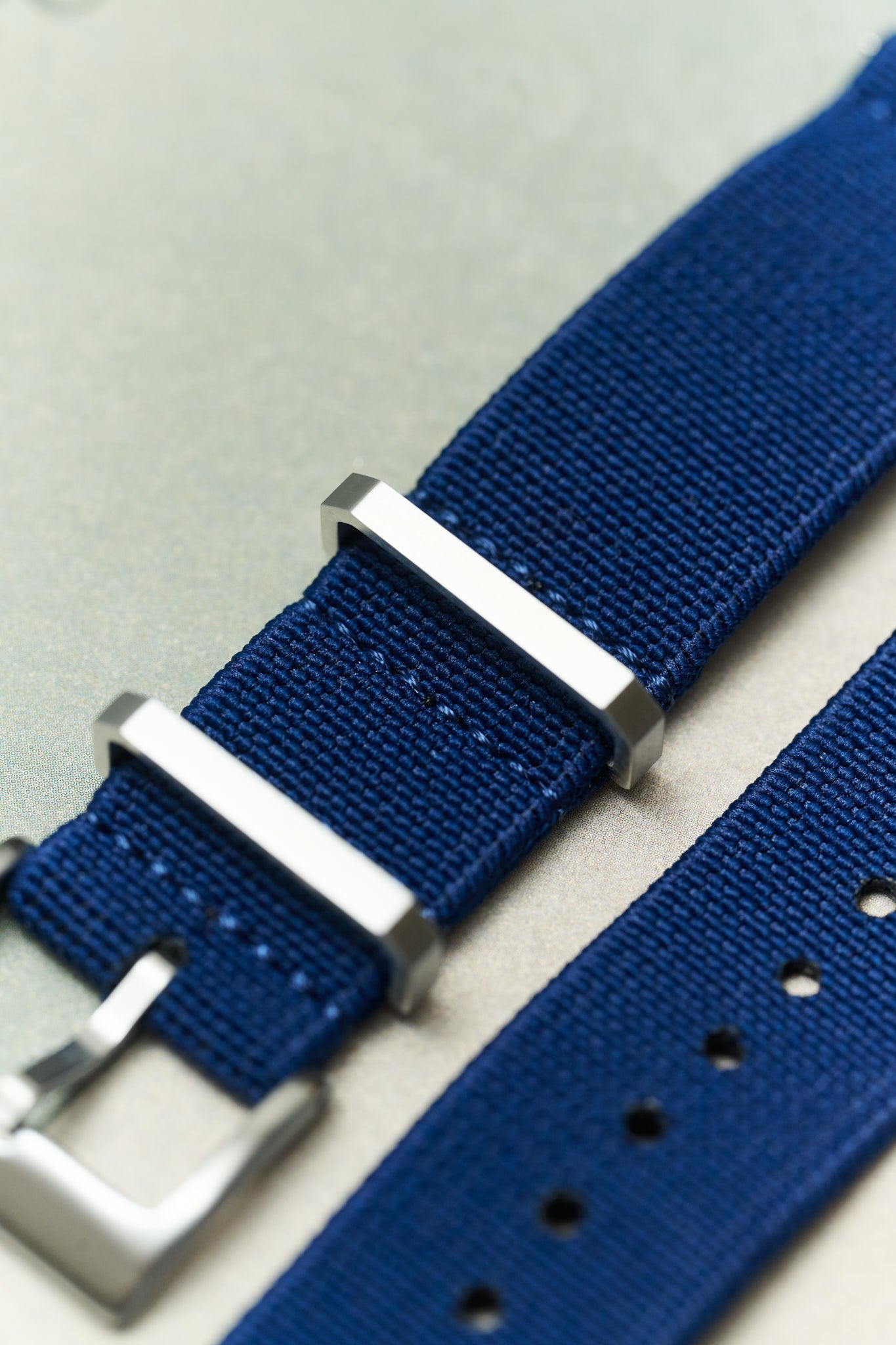 FieldFlex - Two Piece Nylon Strap, Navy Blue - The Strap Tailor