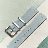 FieldFlex - Two Piece Nylon Strap, Grey - The Strap Tailor