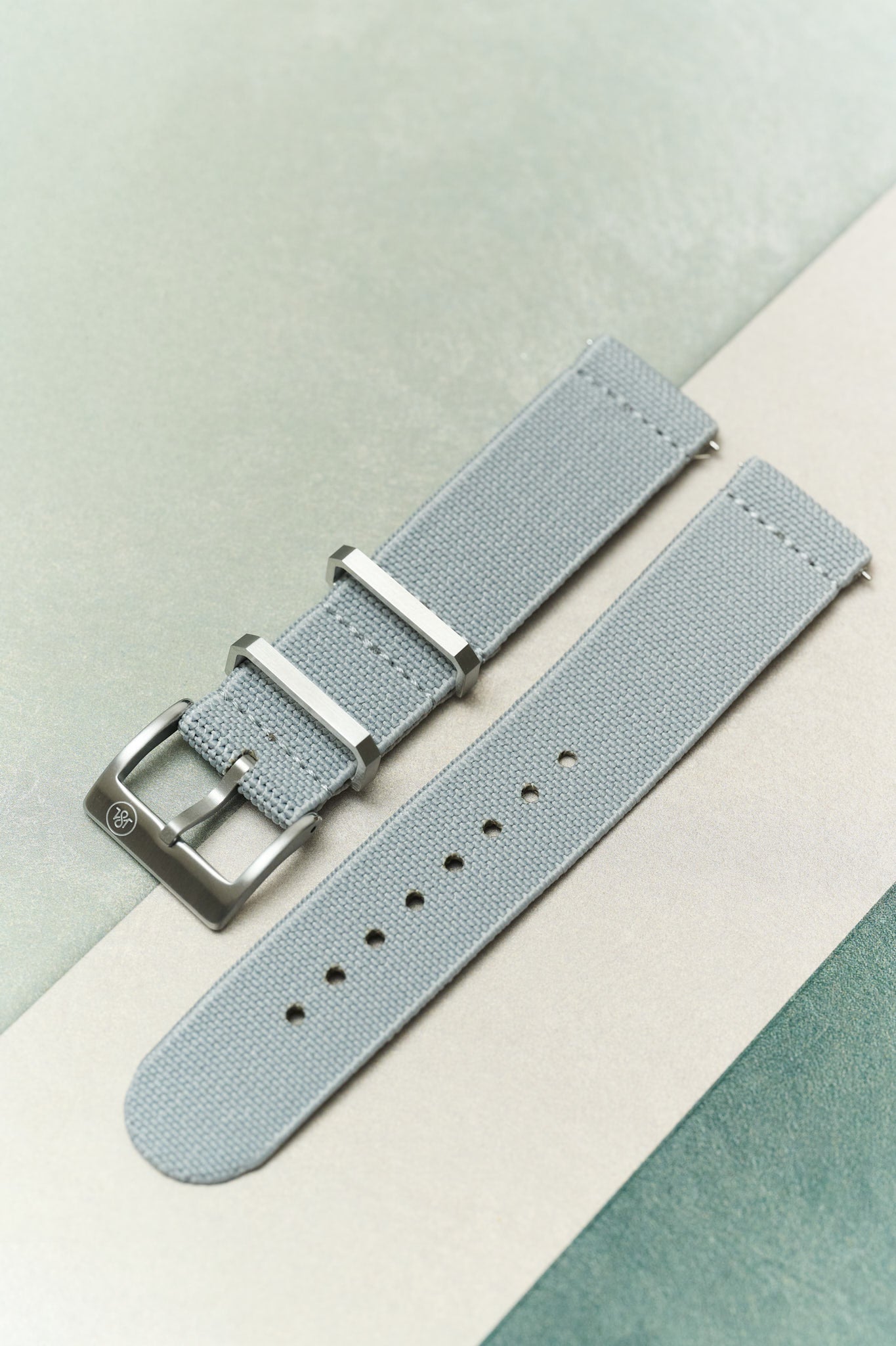 FieldFlex - Two Piece Nylon Strap, Grey - The Strap Tailor