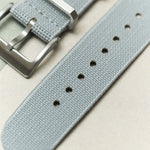FieldFlex - Two Piece Nylon Strap, Grey - The Strap Tailor