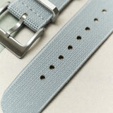 FieldFlex - Two Piece Nylon Strap, Grey - The Strap Tailor