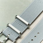 FieldFlex - Two Piece Nylon Strap, Grey - The Strap Tailor