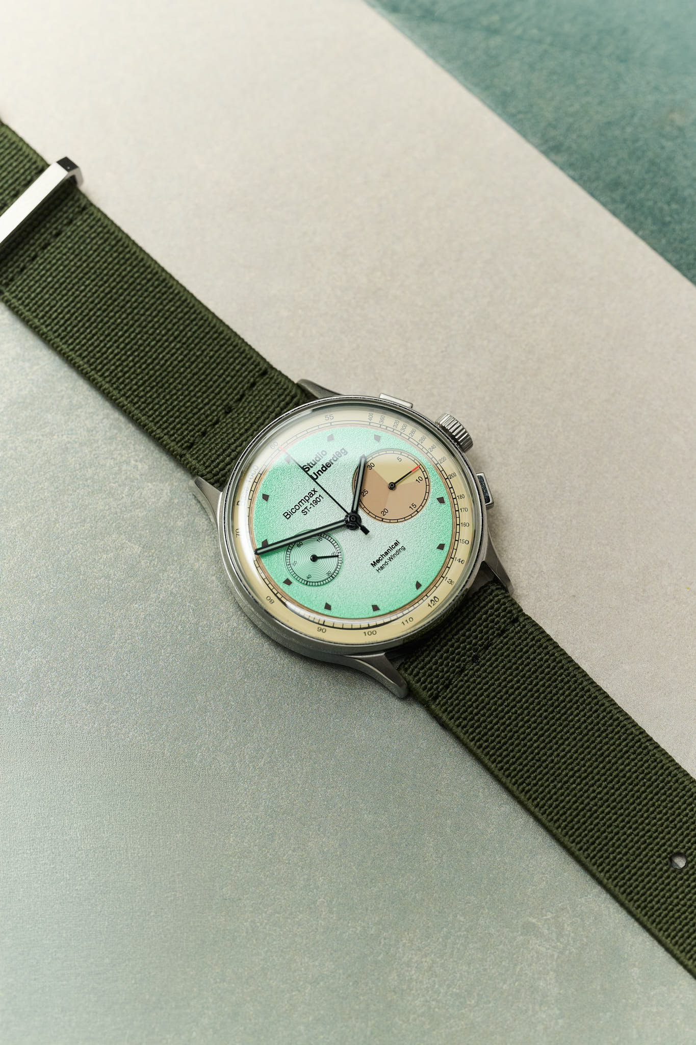 FieldFlex - Two Piece Nylon Strap, Army Green - The Strap Tailor