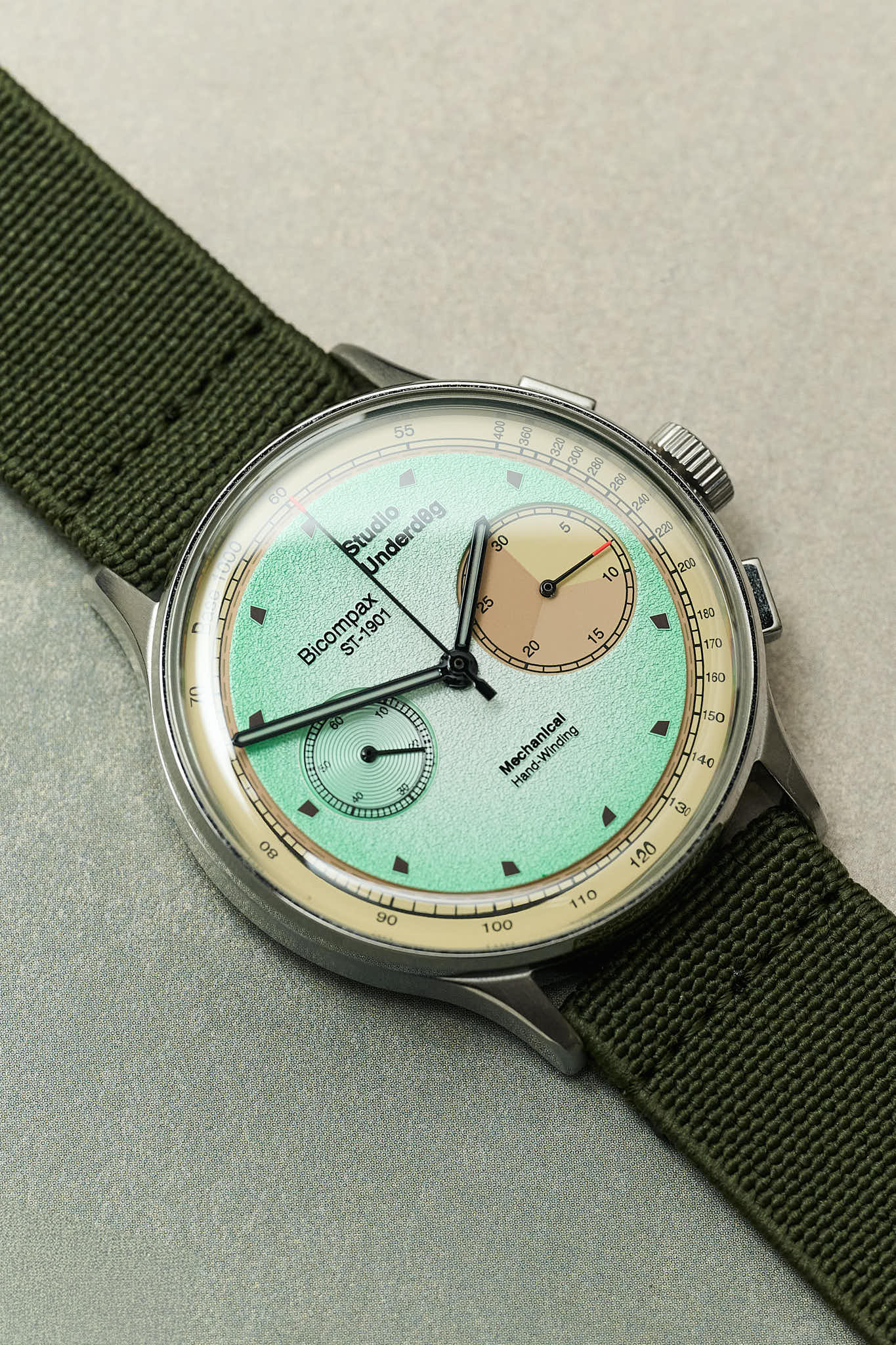 FieldFlex - Two Piece Nylon Strap, Army Green - The Strap Tailor