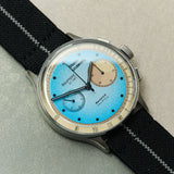 FieldFlex - Two Piece Nylon Strap, Black & Grey - The Strap Tailor