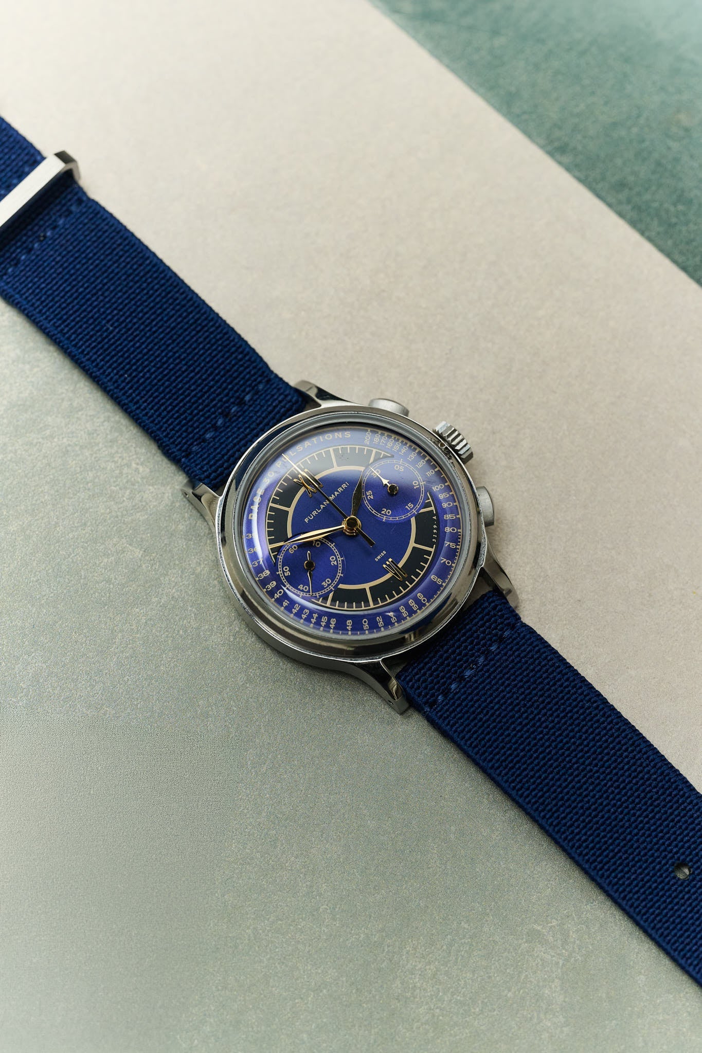 FieldFlex - Two Piece Nylon Strap, Navy Blue - The Strap Tailor