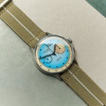 FieldFlex - Two Piece Nylon Strap, Sand & White - The Strap Tailor