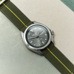 FieldFlex - Two Piece Nylon Strap, Olive & Yellow - The Strap Tailor