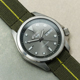 FieldFlex - Two Piece Nylon Strap, Olive & Yellow - The Strap Tailor