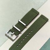 FieldFlex - Two Piece Nylon Strap, Army Green - The Strap Tailor