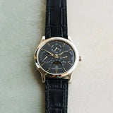 Embossed Crocodile Watch Strap - Black Slimline - RTW