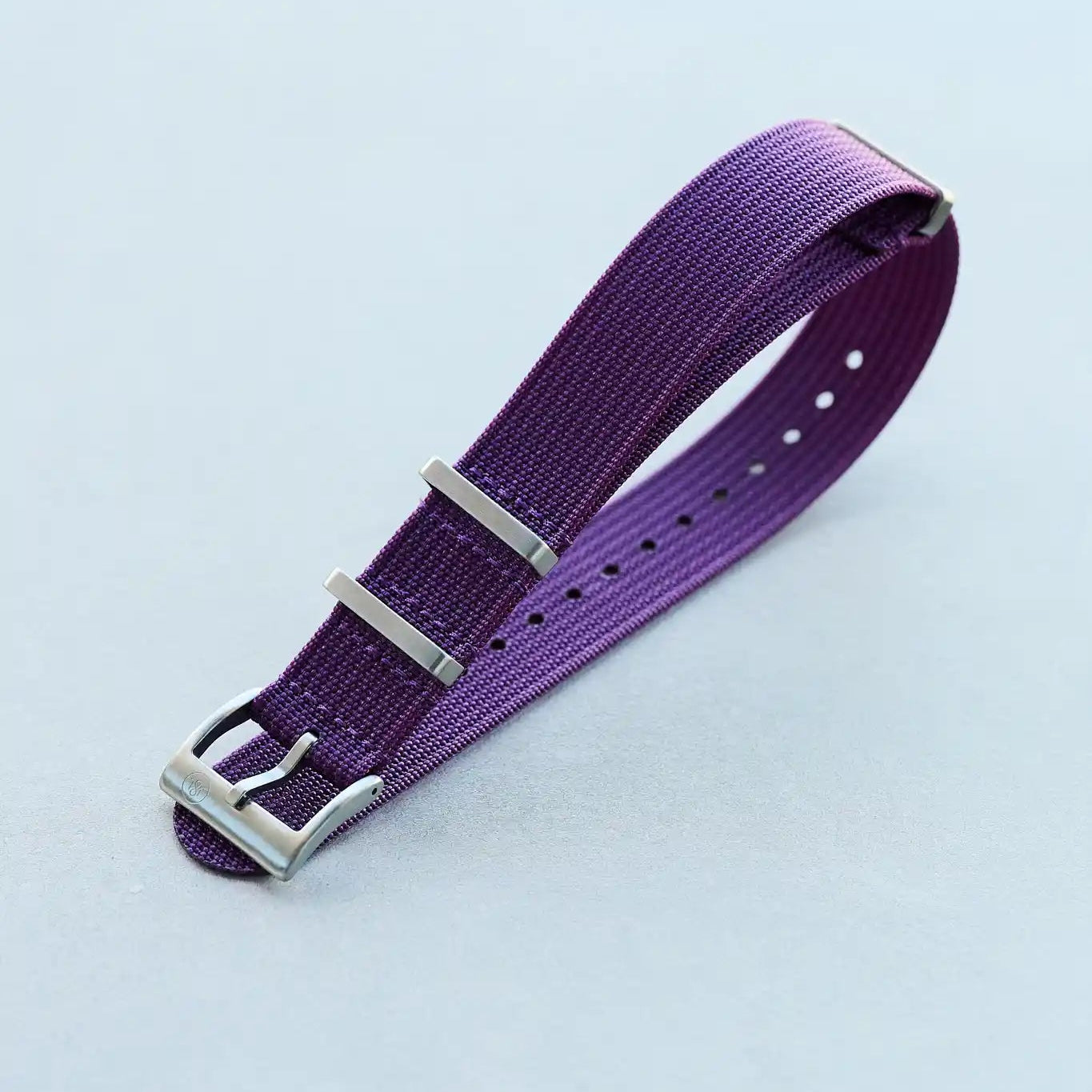Premium Ribbed Fabric Watch Strap - Purple - The Strap Tailor