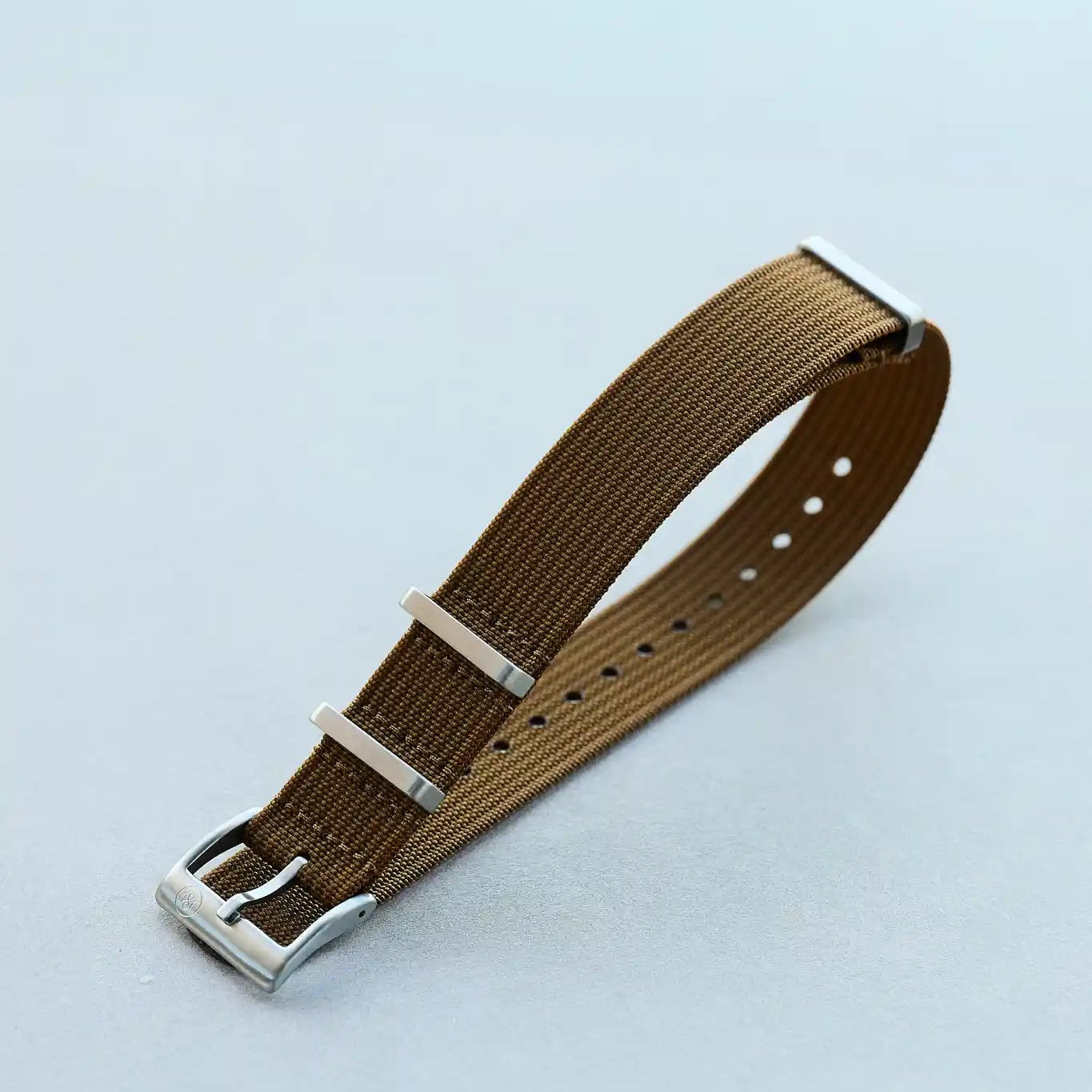 Premium Ribbed Fabric Watch Strap - Coffee - The Strap Tailor