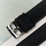 FKM Tropical Rubber Strap - Black - The Strap Tailor