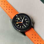 FKM Tropical Rubber Strap - Orange - The Strap Tailor
