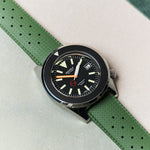 FKM Tropical Rubber Strap - Olive Green - The Strap Tailor