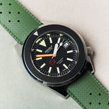 FKM Tropical Rubber Strap - Olive Green - The Strap Tailor