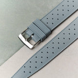 FKM Tropical Rubber Strap - Grey - The Strap Tailor
