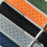 FKM Tropical Rubber Strap - Black - The Strap Tailor