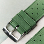 FKM Tropical Rubber Strap - Olive Green - The Strap Tailor