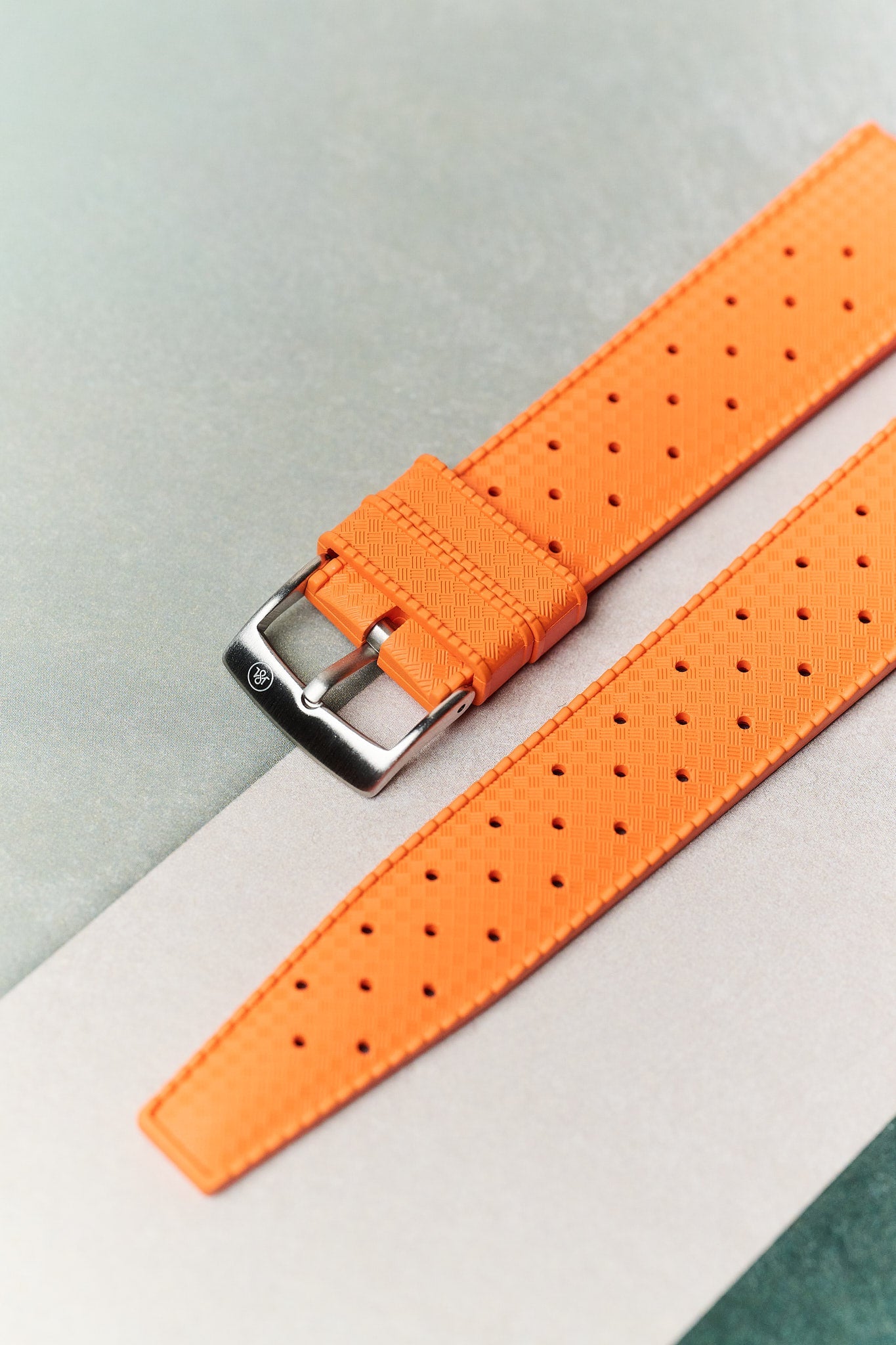 FKM Tropical Rubber Strap - Orange - The Strap Tailor