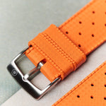 FKM Tropical Rubber Strap - Orange - The Strap Tailor
