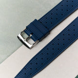 FKM Tropical Rubber Strap - Ocean Blue - The Strap Tailor
